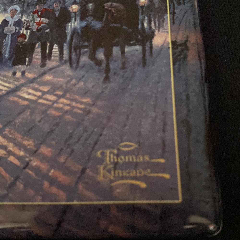Bradford Exchange Thomas Kinkade’s Timeless Seasons Victorian Christmas Winter - Picture 4 of 4